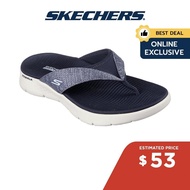 Skechers Online Exclusive Women On-The-GO GOwalk Flex Sunlit Sandals - 141401-NVY Contoured Goga Mat Footbed