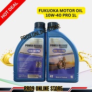 FUKUOKA LUBRICANTS POWER RELEASE TECHINOLOGY 10W-40 PRO 4T (MOTOR OIL) (1L)