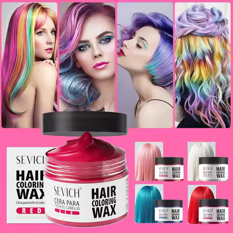 Temporary Hair Color Wax Coloring Styling Pomade Mild White Covering Nourishing Hair Clay Color Crea