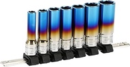 SK11 SHS307D-P Deep Socket Set, Heat Gradient, 0.39, 0.47, 0.55, 0.55, 0.57, 0.75 inches (8/10/12/13