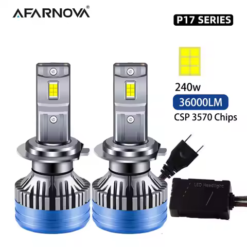 P17 H7 Led H4 Led Lights for Vehicles Headlight H11 LED Bulb Led Canbus Car Light Fog Lights 36000Lm