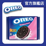 Oreo - 士多啤梨味 朱古力夾心餅乾 (家庭裝)