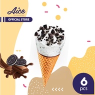 V♪NN AICE BINGO COOKIES CONE ISI 6 PCS ESKRIM T㊚V2