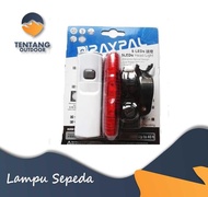 TentangOutdoor Lampu RAYPAL Depan Belakang - Lampu Belakang Sepeda - lampu Laser Sepeda - Lampu Sepe