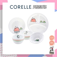 Corelle / Snoopy Camping Dinnerware 5p Set / 3 Styles for One Person