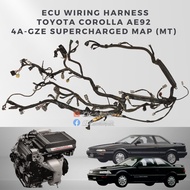 ECU Wiring Harness (complete) Toyota 1.6L 4AGZE Supercharged Map removed from Corolla AE92 Levin Tru