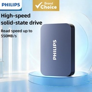 Philips  3TB 4TB 6TB,USB 3.2 , PC    Philips Portable SSD 3TB 4TB 6TB USB 3.2 Kelajuan Tinggi Untuk 