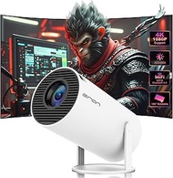 HY300 PRO MINI Projector, Portable Projector,Support 4K 1080P with Dual-Band WIFI6 5G Wireless 5.0 B