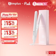 Simplus Pink Hair Straightener | 2-in-1 Straightener & Curler Iron | Mini Portable Design | ZFBA002