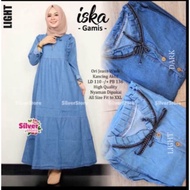 MIMA GAMIS BUSUI DRES JEANS LD100 denim for ADULT women maternity dress muslimah