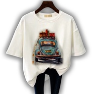 GET FASHION - BAJU KAOS ATASAN WANITA DEWASA PRINT VW VINTAGE BLUS JUMBO T SHIRT DEWASA WANITA PRINT