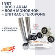 1 SET BOS ARAM + BOS MONOSHOCK + SEGITIGA UNITRACK KOMPLIT BOSH MONOSHOCK VIXION LAMA BARU / KACAMAT