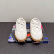 Hermes愛馬仕 Jet系列白色麂皮拼皮橡膠底德訓鞋 運動鞋 42碼 側面H標誌