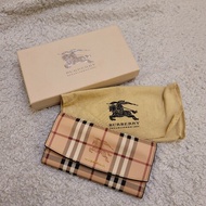 Burberry 經典戰馬格紋雙層長夾