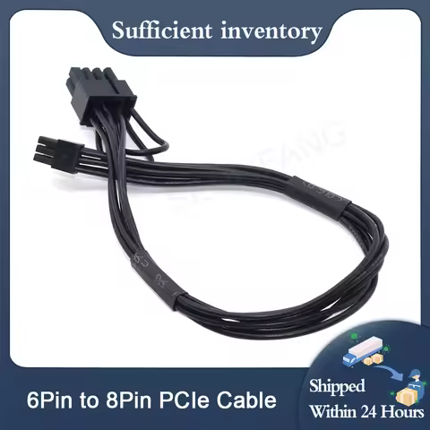 Mini 6-Pin to PCI-E 8(6+2)Pin Graphics Video Card Power Cable Connector For Apple IOS Mac G5 Mac Pro