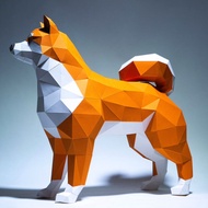 Shiba Inu University 1: 1 Standing DIY Paper Model 3D Three-Dimensional Material Handmade Merchandis