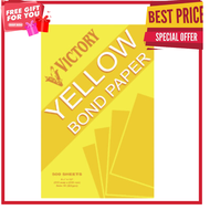 "VICTORY" Colored Bond Paper YELLOW / VICTORY Spectra Colored Woodfree 80gsm (20shts/pack) 5 ASSORTE