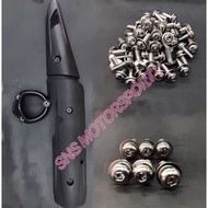 Y15 EXHAUST COVER Y15 WITH BUSH SESUAI EXHAUST STD EXHAUST ESPADA EXHAUST KING DRAG EXHAUST STD EXHA