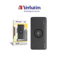 Verbatim Li-Polymer 10000mAh Powerbank  PD , QC3 &amp; Qi 10W Wireless Grey Local SG Warranty 65936 65937