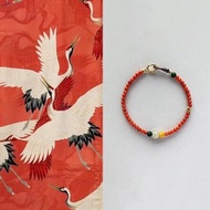 原創手工南紅和田玉蜜蠟好運招財手鏈手串生日禮物