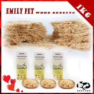 Emily Pets Premium Compressed Wood Shaving / Hamster Chinchilla Small Animals Bedding Flakes 15.5L 1
