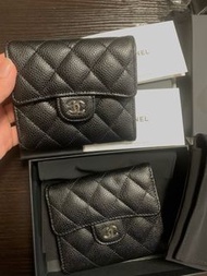 Chanel Classic Flap Wallet 💛 銀色Logo