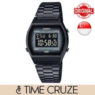 [Time Cruze] Casio B640 Digital Vintage Black Ion Plated Stainless Steel Band Watch B640WBG-1B B640W