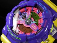 【胖胖二手錶】 現貨 CASIO G-SHOCK 卡西歐 GA-110HC-6A 鮮豔配色機械美感雙顯運動錶