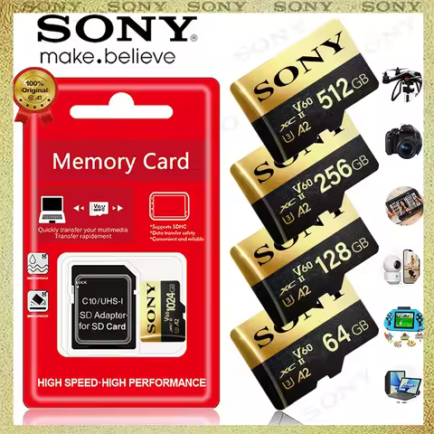 Sony Ultra Micro Mini SD Card 1TB 512GB SD Memory Card 128GB 256GB A2 U3 V30 TF Flash Cards For Phon