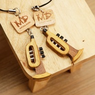 MD 仿真樂器吊飾 小號 小喇叭 管樂 Trumpet