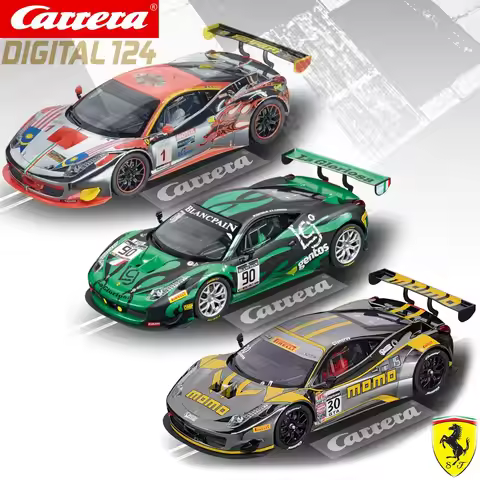 Carrera Slot Car Digital124 Ferrari 458 Italia GT3 23822 Clearwater Racing No.1 /23839 GT3 AF Corse 