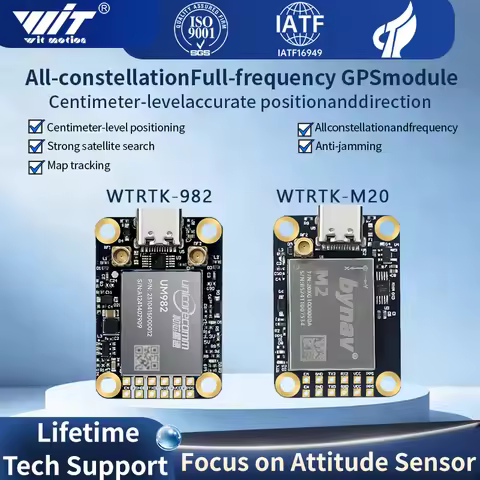WITMOTION UM982 GNSS Receiver RTK Module ZED-F9P UM980 Sensor GPS BDS GLONASS /Galileo For High Accu