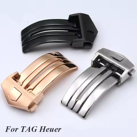 Watch Buckle for TAG Heuer Strap 18mm 20mm Stainless Steel Folding Clasp for Leather Silicone Watchb