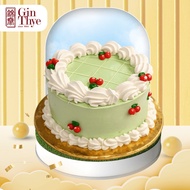 [Gin Thye] Green Velvet Cherry Delight Cake 5 Inch | Fresh Baked