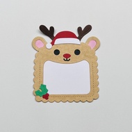 Reindeer Gift Tag/ Christmas Gift Tag/ Christmas greeting card