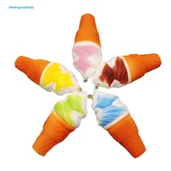 [SYS]Jumbo Squishy 10cm Ice Cream Cone Slow Rising Kids Toy Soft Phone Hanging Decor