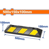 WADFOW Parking Blocks 500x150x100mm Wheels Stopper Vehicle Barrier WYJ5A15 -TFM- WHT