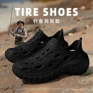 Men's Hole Shoes Men's Summer Outer Wear Sports eva River Tracking Slippers Thick-Soled Anti-Slip Ca