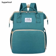 Diaper Bag Large Capacity Waterproof Nylon Multifunctional Diaper Bag with Folding Crib for Travel