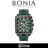 [Official Warranty] Bonia BNB10675-1792LE Bonia Watch Chronograph Men's Silicone 42x53mm Watch Water