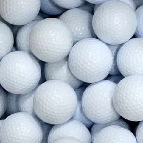 New 10pcs Outdoor Golf Double-Layer White Ball Two-Layer Practice Ball Golf Ball