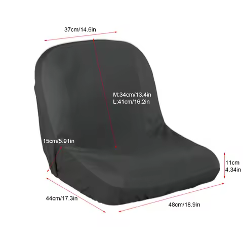 Padded Comfort Pad Waterproof Tractor Seat Cover 600D Polyester Oxford Riding Mower Seat Cover Weath