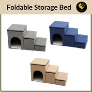 3 In 1 Foldable Pet Storage Ladder/ Cat Nest Storage/ Three-Step Sofa Staircase/ Pet Foldable Stairs