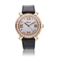 Chopard Happy Sport Reference 277473-5001, a rose gold quartz wristwatch with date, Circa 2023