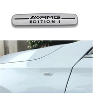 🚗NEW 1pcs Aluminum Edition Car Body Sticker Car Badge Labeling for Mercedes Benz AMG A B R G Class GLK GLA C200 E200 Car Accessories qing0