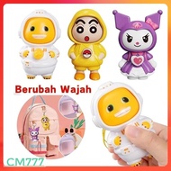 GANTUNGAN Face Swap Doll Toy Character Expression Keychain