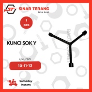 TEKIRO Short Y Socket Wrench 10 - 11 - 13 - Socket