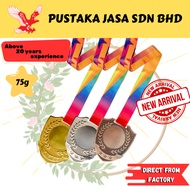 [JASA] FREE DESIGN METAL Medal/Medal Besi/Both Side Sticker With Ribbon RAINBOW