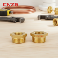 Brass Hose Reducer Bushing BSP 1/8 1/4 3/8 1/2 3/4 G1 Male to Female Thread Pipe Connector for Gas, 