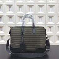 全新 RIMOWA日默瓦Never Still RIMOWA日默瓦Never Still RIMOWA日默瓦Never Still 字母Logo標誌可拆卸肩帶帆布拼粒面皮革帆布包筆記本單肩斜挎手提包公